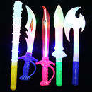 发光玩具刀剑斧头闪光狼牙棒夜市地摊货源小孩子儿童广场地摊玩具