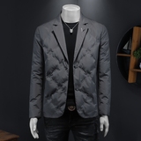 2025年秋冬男式羽绒服白鸭绒90绒D208-YR8891P240西装，男装羽绒服，电商D208