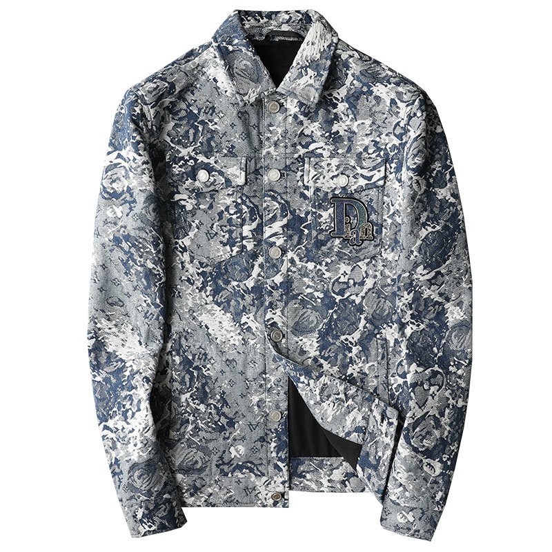 加厚夹克牛仔欧洲站品质2024年春秋加棉夹克D208-A759P195,男装夹克,电商D208