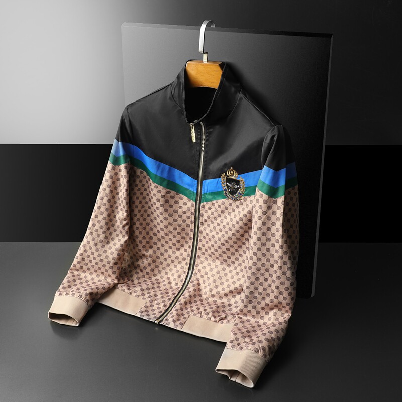 新款夹克欧洲站品质2024年春秋夹克D208-JK83002P175,男装夹克,电商D208
