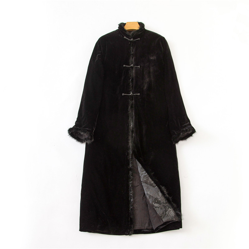 长款风衣手工中国风中式手工扣