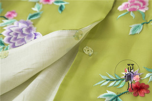 早秋新品*  重工定制彩色小花刺绣清新真丝小开衫上衣