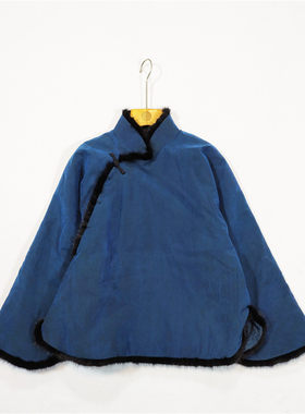 棉袄香云纱斜襟汉服纯手工定制