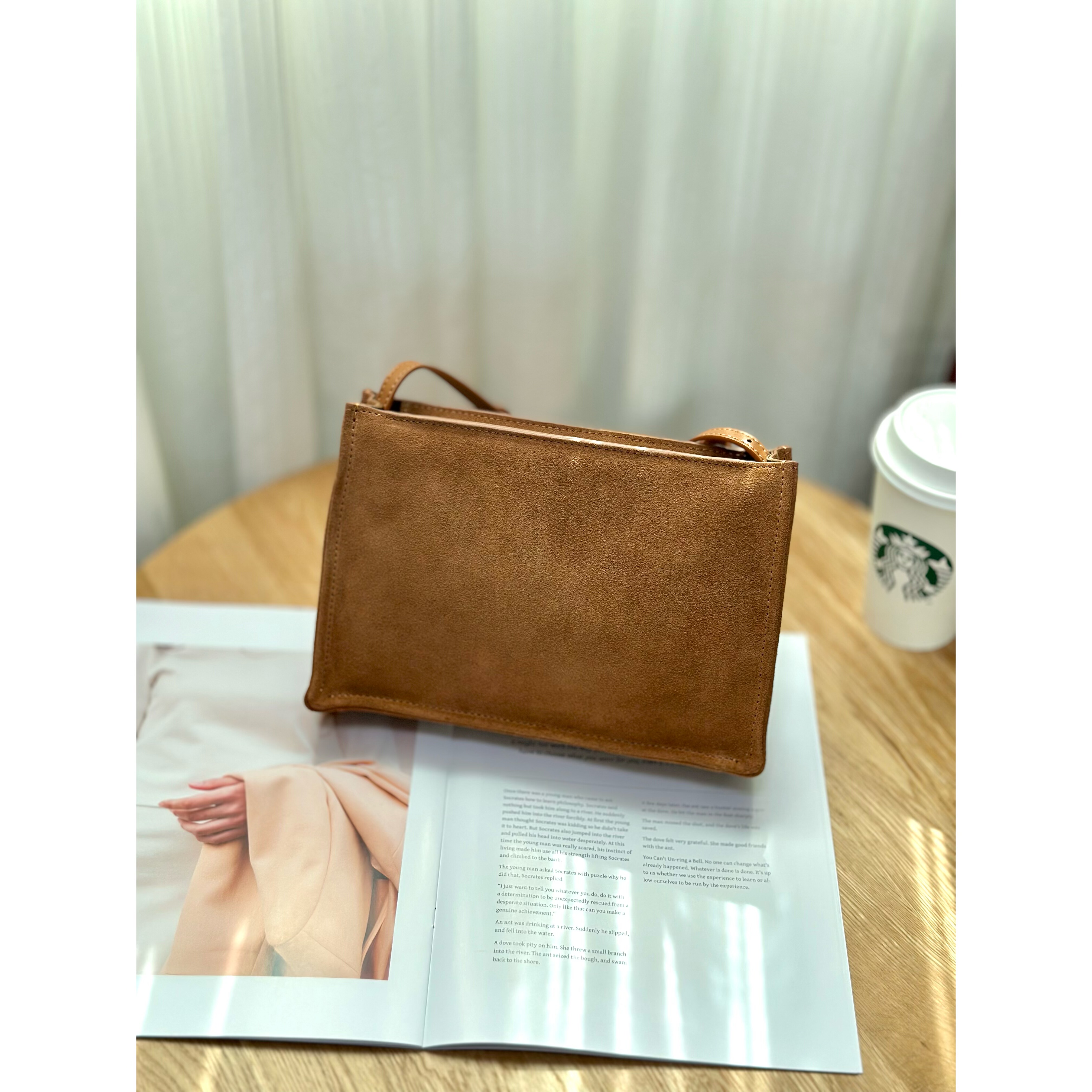 法式简约磨砂牛皮单肩斜挎包豆腐包新款真皮包休闲百搭女包小方包