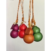 喜乐葫芦挂件真皮挂件头层牛皮植糅牛皮包挂件汽车挂饰吉祥挂件