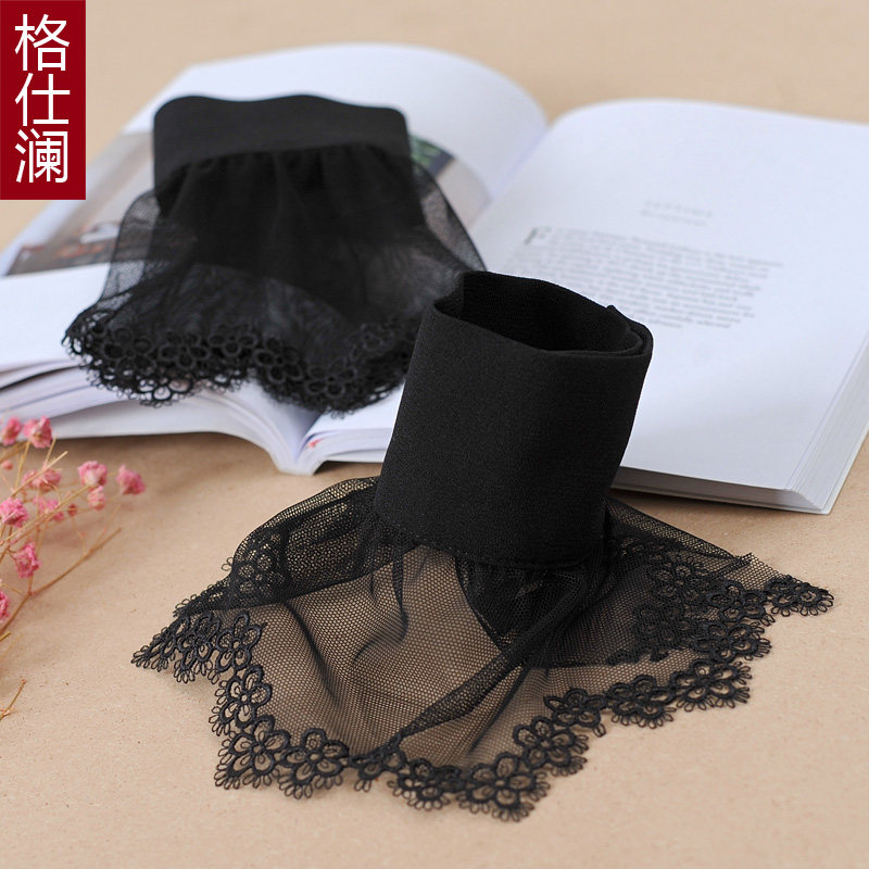 格仕澜蕾丝网纱镂空钩花假袖套日韩唯美手腕套喇叭袖装饰假袖子在类目 服饰配件/皮带/帽子/围巾, 袖扣中 - 来自Buy2taobao.com提供专业的淘宝代购服务
