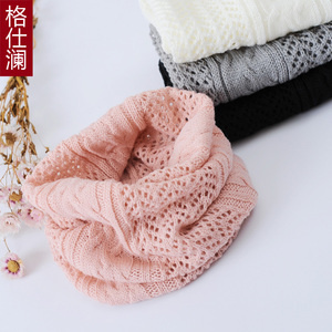 格仕澜秋冬季百搭保暖韩版针织衫围脖套头毛线男女情侣毛线假领子