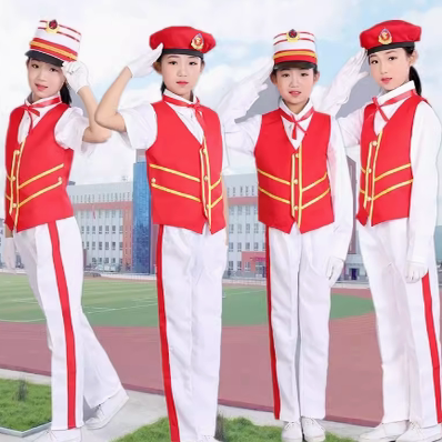 新款鼓号队服装少先队儿童仪仗队