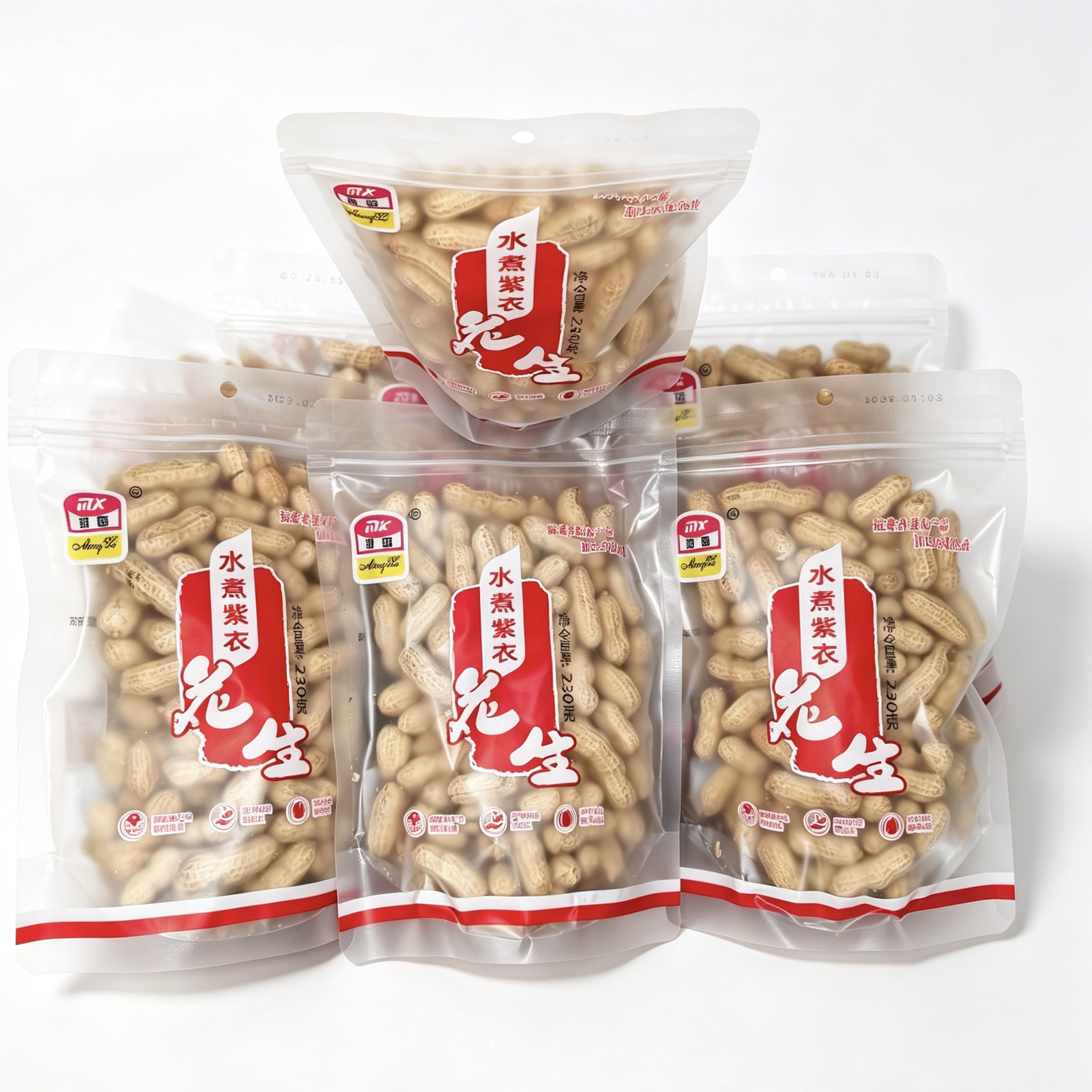 龙岩花生明西蒜蓉咸干湿烤口味