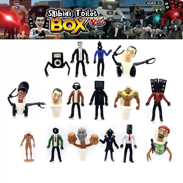 马桶人和监控人手办玩具大战对战人偶vs玩偶娃模型公仔男女礼物
