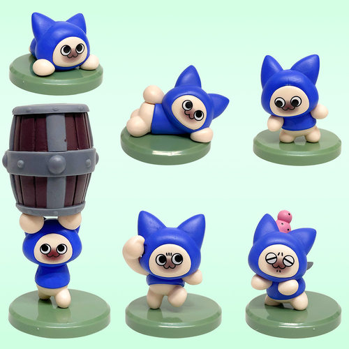 现货怪物猎人：崛起艾露猫呆猫咪手办模型桌面摆件公仔玩具礼物