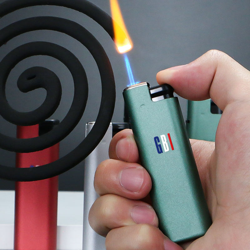 英国大船防风打火机一次性户外直冲蓝焰金属磨砂充气电子广告定制