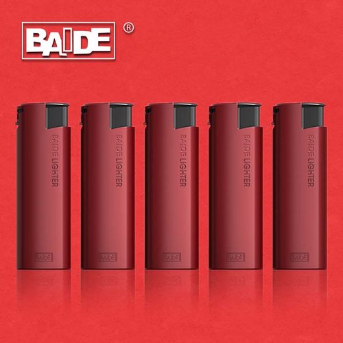 百得红色防风打火机高端广告定制