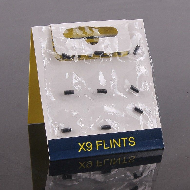 西班牙clipper可利福黑火石棉油充气砂轮滑轮煤油打火机火石9粒装