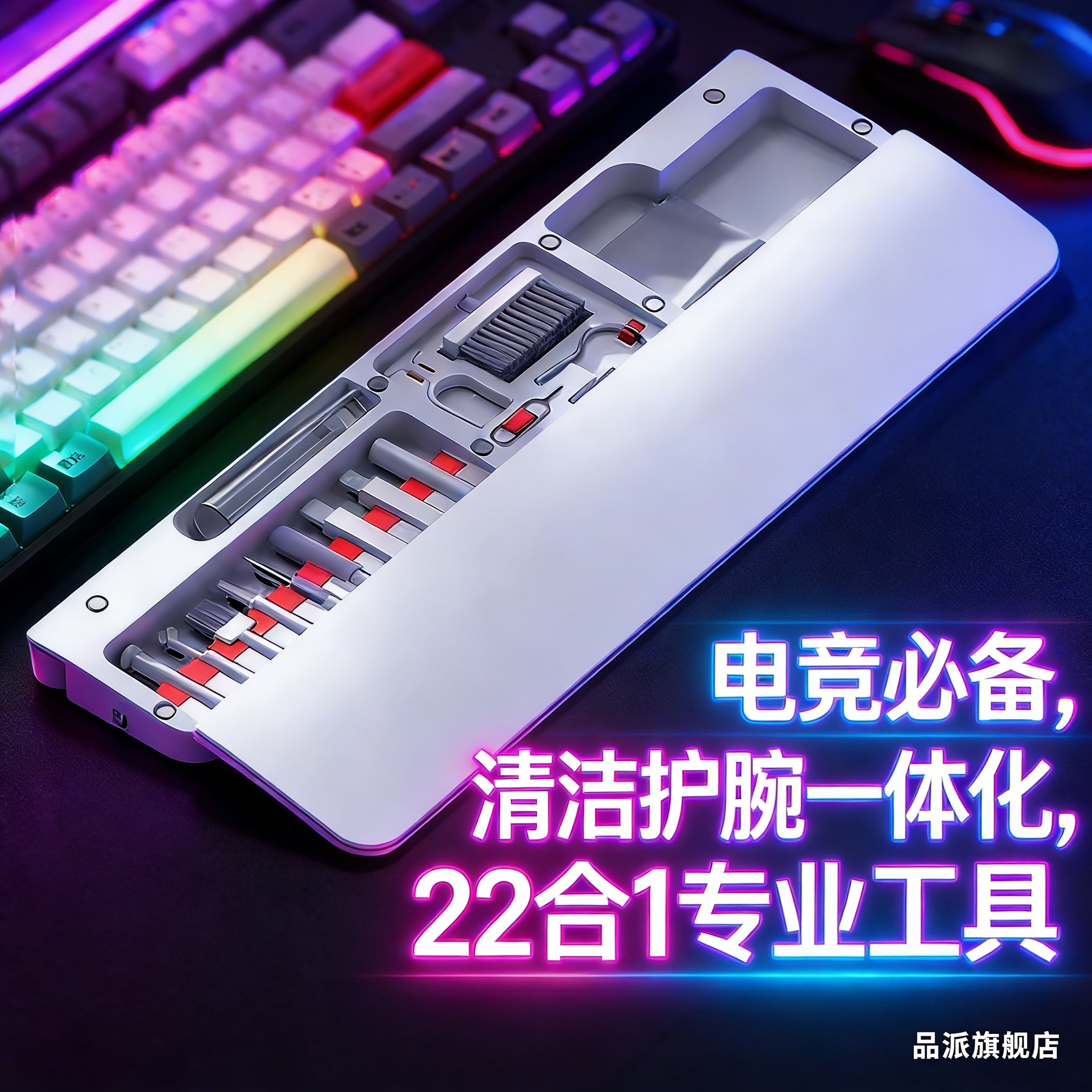 键盘手托办公护腕垫子鼠标垫电竞游戏专用腕托电竞房必备桌面肘架清洁键盘刷电脑主机耳机手机屏幕清理灰尘刷,3C数码配件,键盘刷,淘宝优惠券,粉丝福利购,淘宝优惠卷