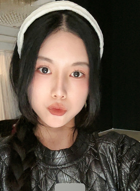 LASS LIZ原创设计师发箍2026春夏新款清新白色宽边头箍日常发卡