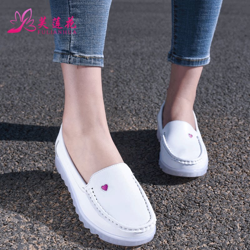護士鞋夏季女2019新款白色果凍平底坡跟舒適軟底韓版醫院防臭透氣在類目 女鞋, 低幫鞋中 - 來自Buy2taobao.com提供專業的淘寶代購服務