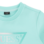 秒杀 2色 套头卫衣 出口韩国 女童高品质纯棉针织大LOGO基本加长款