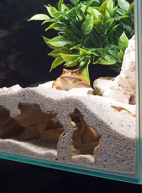 跨境水族鱼缸造景洞穴Cave7小鱼小虾躲避屋生态地形繁殖观赏洞