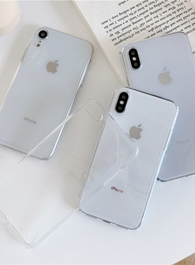 黄pc透明硬壳适用苹果17air/16简约13/12promax全包摄像头手机壳XSmax/11女iphone14/15plus保护套镜头男款