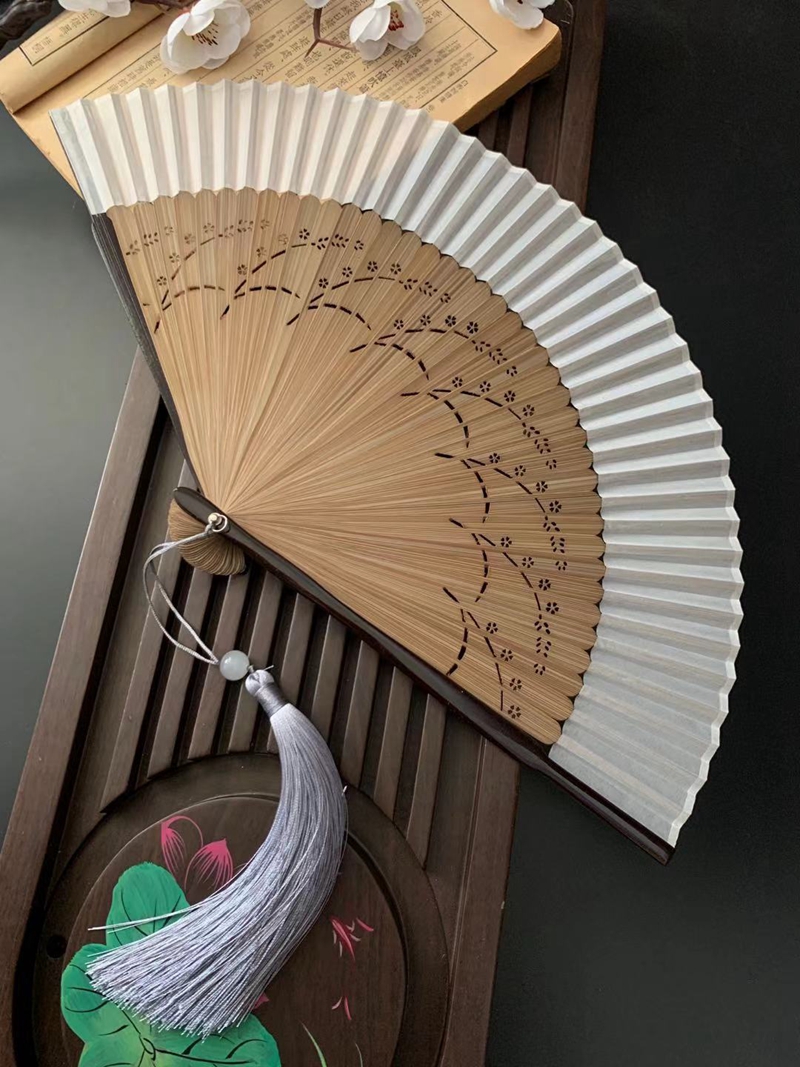 古风扇子中国风夏季新中式女纯色