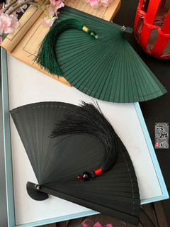 日式中国风全竹扇子折扇镂空古风男女士折叠扇手工小5寸舞蹈扇黑