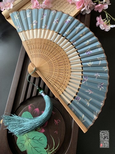 双节折扇子古风手工古典舞蹈扇