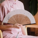折叠小新中式 扇子古风折扇竹扇中国风夏季 旗袍走秀马面裙折叠扇女