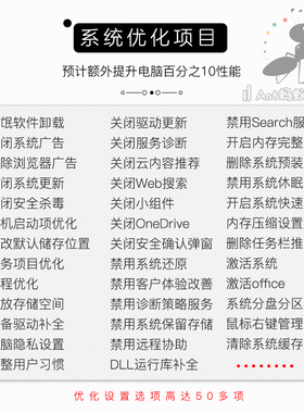 电脑桌面美化系统优化C盘垃圾清理流氓广告弹窗新机开荒设置远程