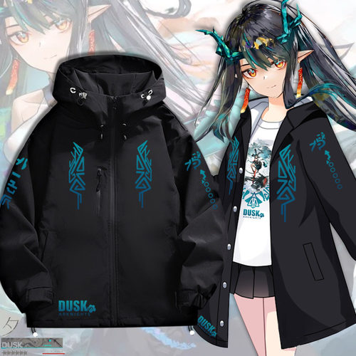 明日游戏周边人物夕阳印象衣服休闲百搭连帽夹克外套男春秋方舟jl