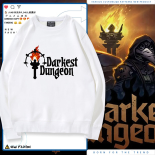 Darkest Dungeon暗黑地牢游戏周边男女秋冬上衣宽松圆领卫衣LN