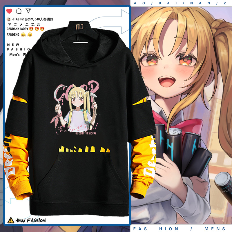 孤独摇滚伊地知虹夏连帽卫衣