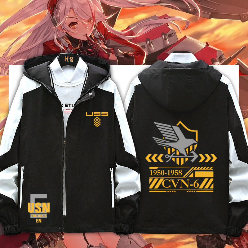 碧蓝航线夕立印象欧根亲王连帽夹克凌波动漫企业周边春秋季外套en