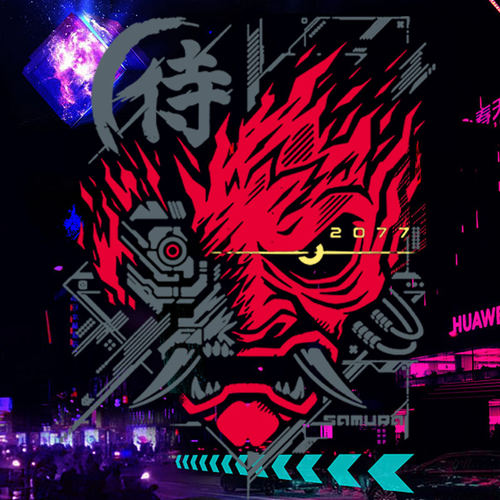 朋克赛博游戏主题青少年风衣外套