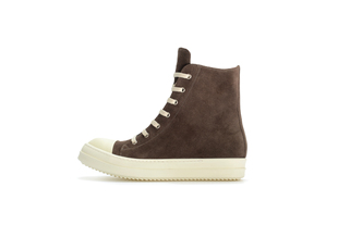 rick鞋 棕色麂皮反毛皮dark 主线 ramones高帮男鞋 ROK出品owens