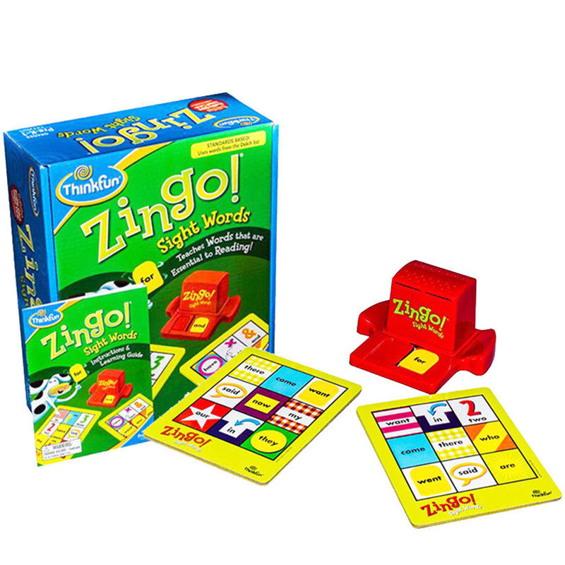 美国 thinkfun 眼明手快碰碰字zingo sight words儿童益智玩具