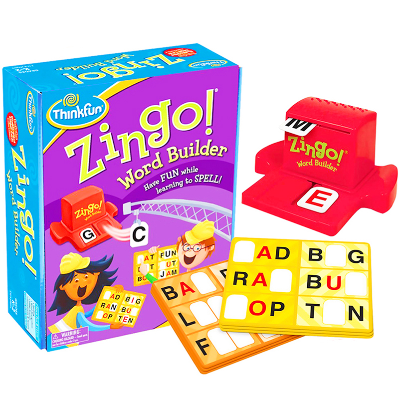 美国 ThinkFun眼明手快串字乐Zingo Word Builder儿童益智玩具-封面