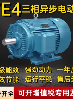 YE4二级能效电机0.75KW-132KW高效节能三相异步电动机卧式