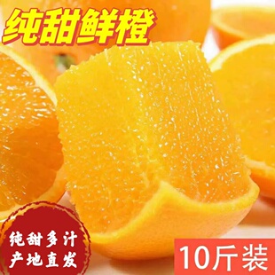 湖南麻阳锦蜜冰糖橙新鲜水果10斤包邮正宗当季水果整箱手剥纯甜橙