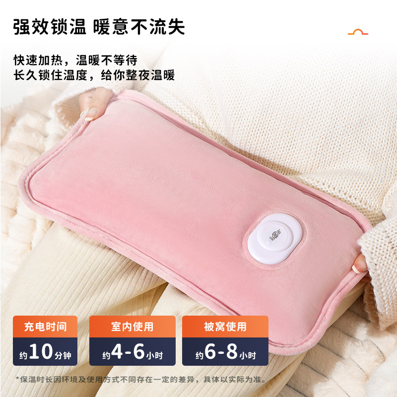 乐雪儿注水热水袋暖手宝暖水袋冬季热水袋充电暖宝防爆