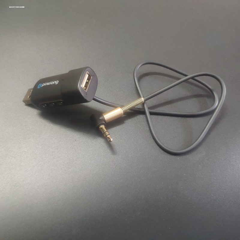 车载aux转usb数据线车用3.5mm插头汽车axu音频线MP3转换线u盘母头