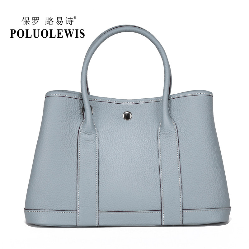 Europe station genuine leather Garden Handbag One shoulder Bag Top layer leather Litchi Simplicity leisure time Shopping bagin the Leather/Lady bags/Men's bag, Ms. bags  category - from Buy2taobao.com to provide professional Taobao agent buy service