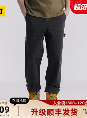 CAT卡特25秋冬新品男士美式复古粗帆布伐木长裤工装裤商场同款