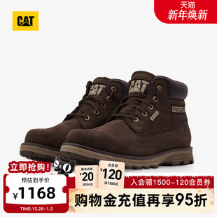 靴短靴子 城市机能户外防水休闲工装 CAT卡特秋冬新款 男式