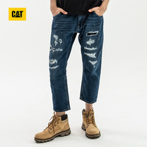 Cat cat spring and summer men's jeans comfortable narrow foot hole cat beard jeans Capris ci1jen1064gc79