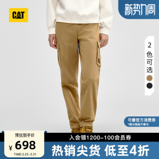 商场同款 长裤 女士复古简约休闲收脚工装 CAT卡特春季