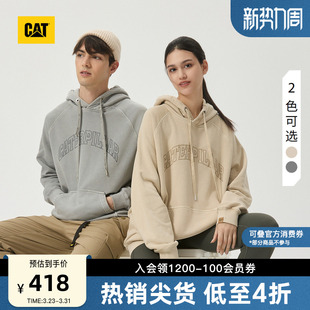 百搭套头连帽情侣卫衣商场同款 休闲时尚 男女同款 CAT卡特春季