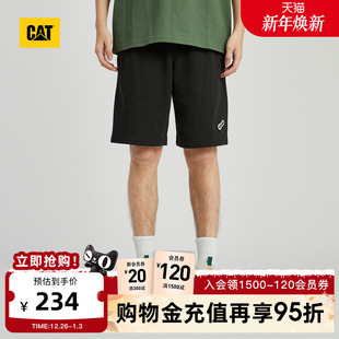 短裤 CAT卡特夏季 复古工装 素设计美式 男户外休闲抽绳滑板元