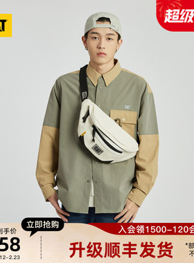 CAT卡特秋冬男女同款工装风户外肩挎包多功能休闲背包斜挎包