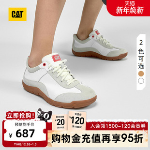 拼色薄底德训鞋 CAT卡特25秋冬新品 运动鞋 拼接休闲单鞋 女士时尚